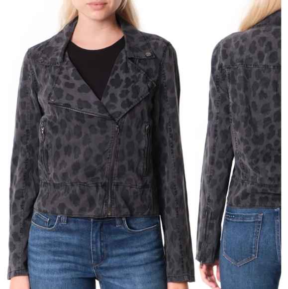 BLANKNYC LEOPARD MOTO JACKET SIZE LARGEFits true - Picture 3 of 14